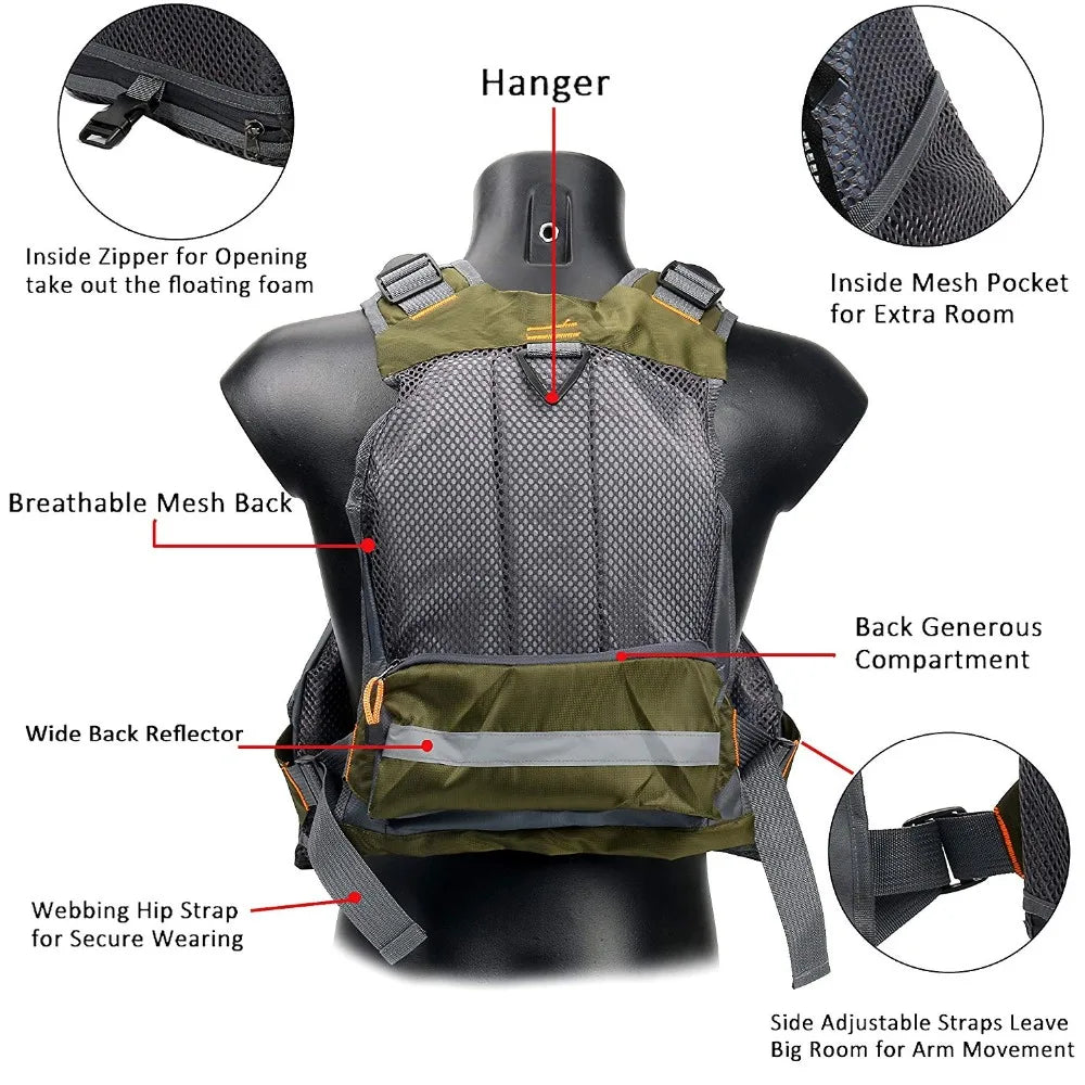 Owlwin life vest life jacket fishing outdoor sport