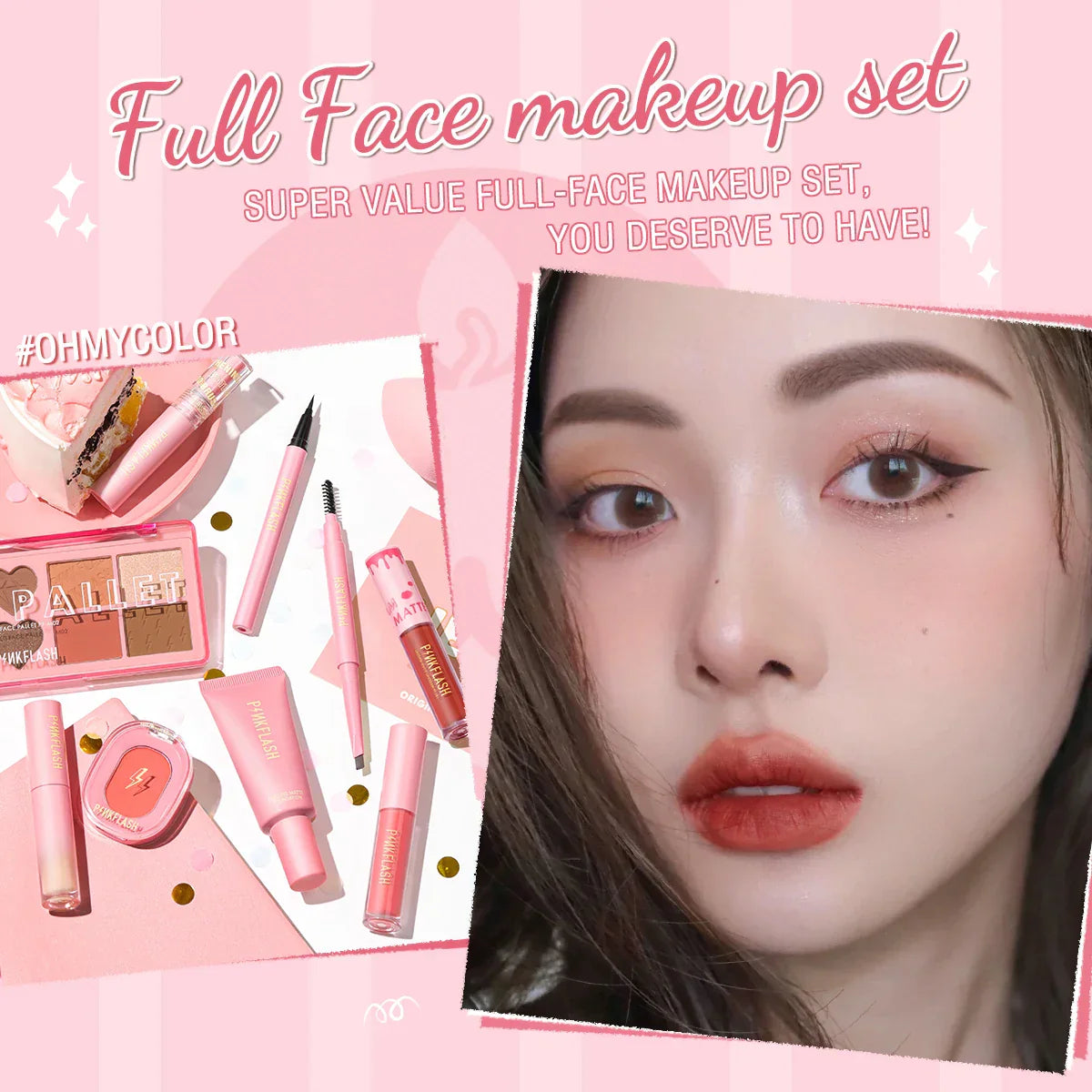 PINKFLASH 1 Anniversary Full Face Makeup Sets Liquid