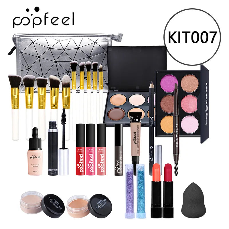 POPFEEL Lip Gloss Makeup Brush Eye Shadow Blush