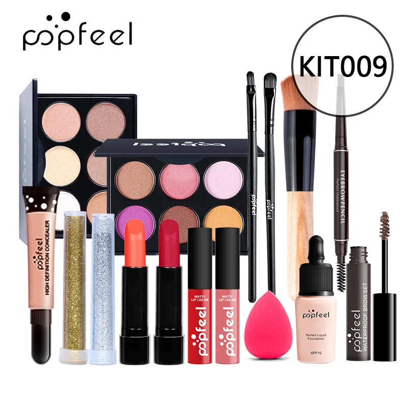 POPFEEL Lip Gloss Makeup Brush Eye Shadow Blush