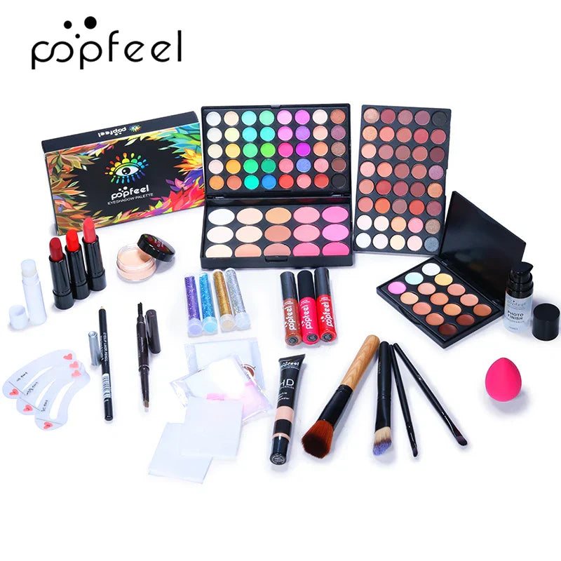POPFEEL Makeup Kit ALL IN ONE Full Facial