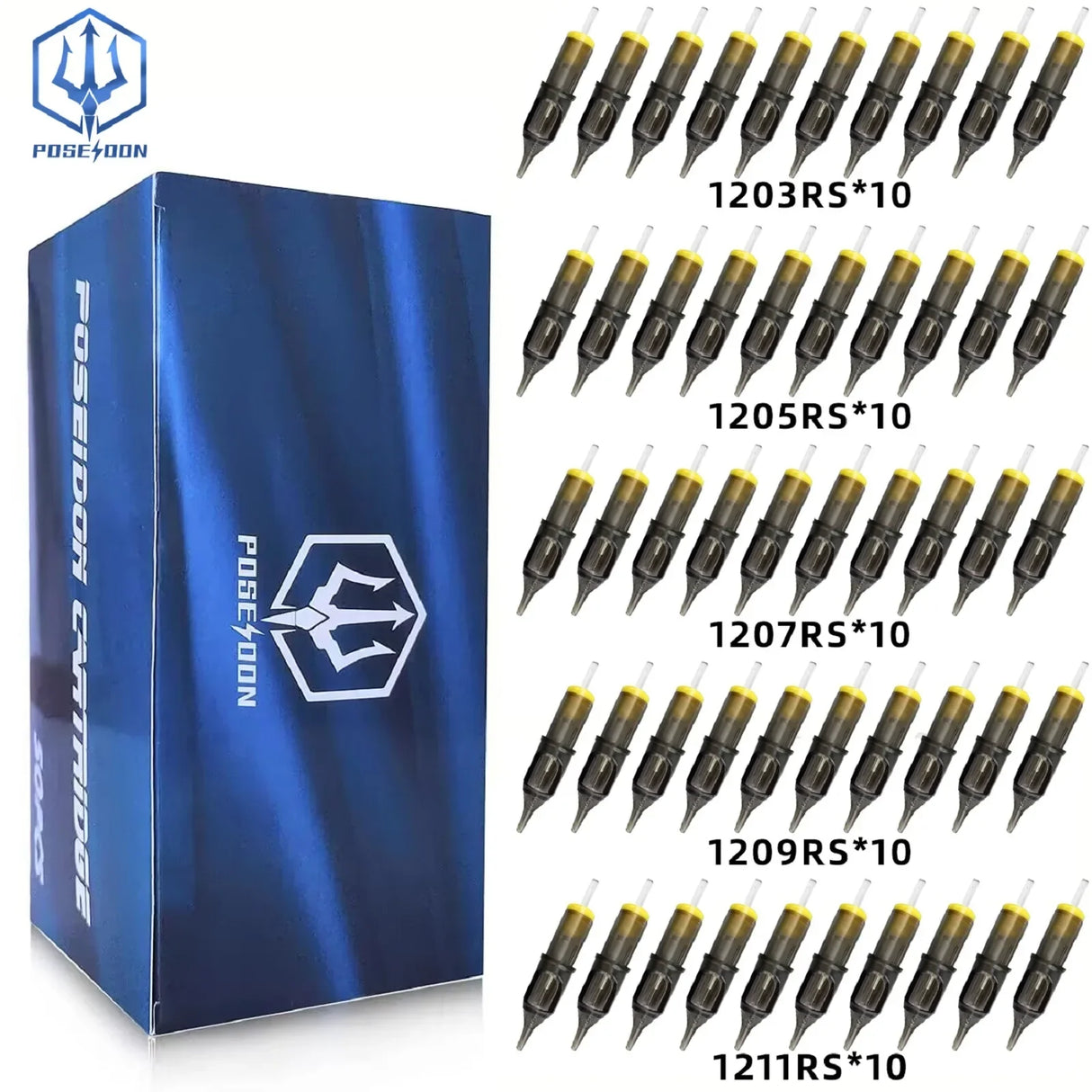POSEIDON 50PCS Mixed Professional RL RS RM M1