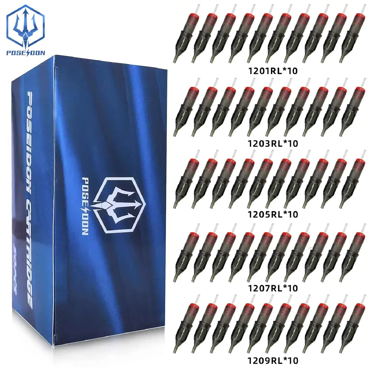 POSEIDON 50PCS Mixed Professional RL RS RM M1