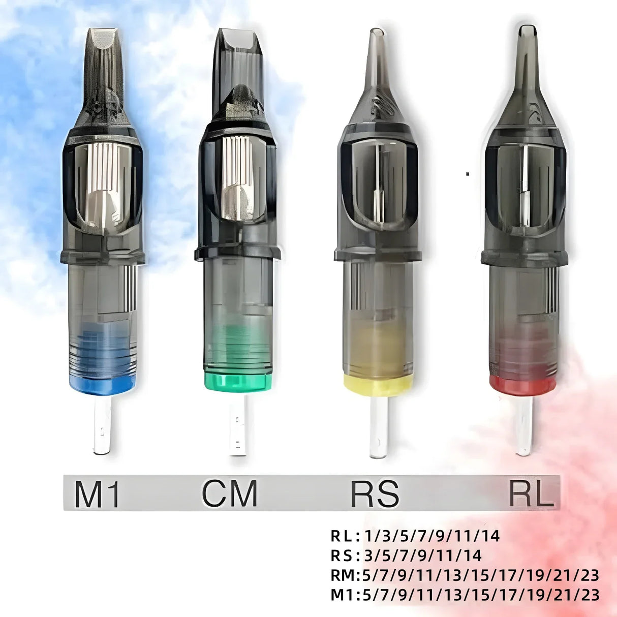 POSEIDON 50PCS Mixed Professional RL RS RM M1
