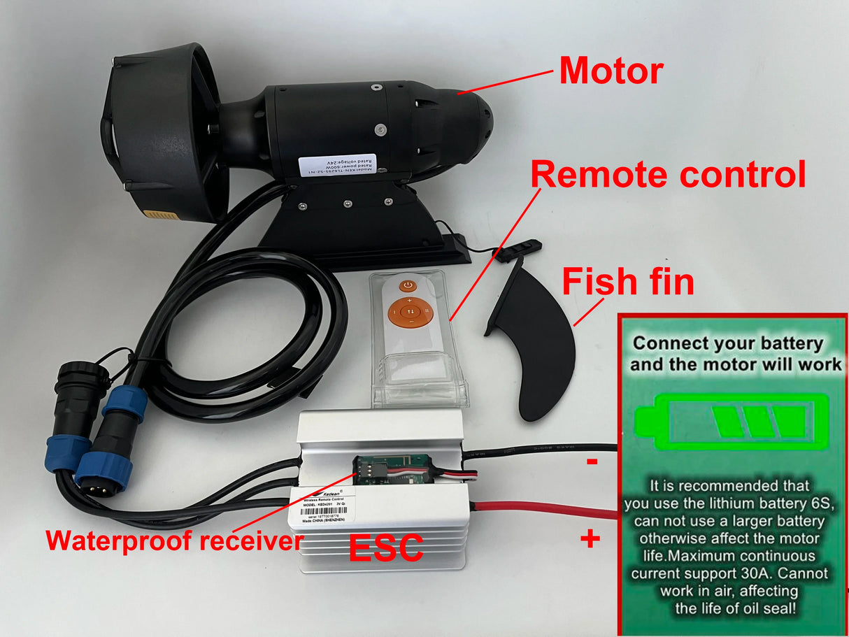 POWER FIN Battery Electric Fin Stand Up Paddle