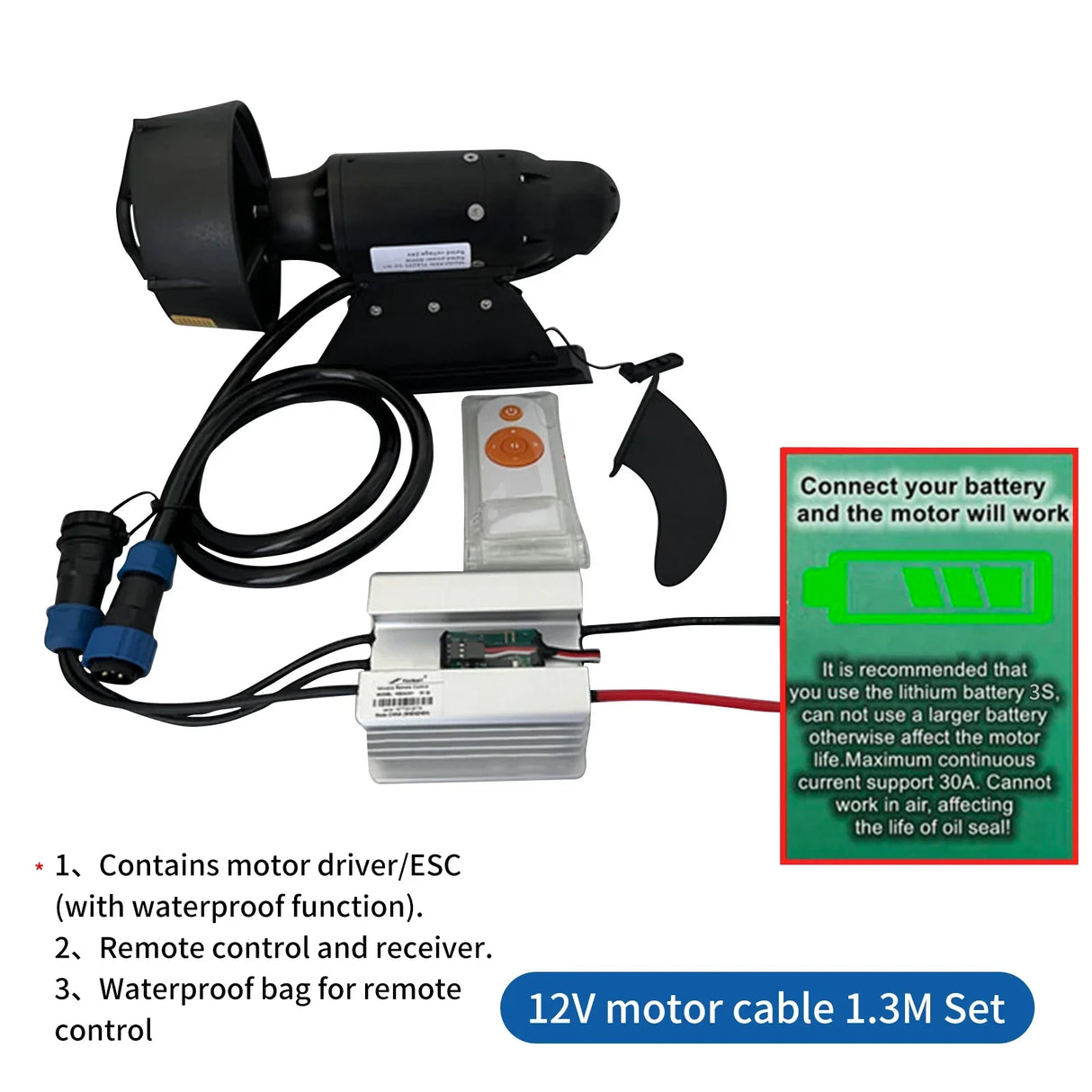 POWER FIN Battery Electric Fin Stand Up Paddle