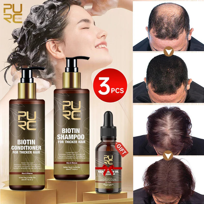 PURC Fast Hair Growth Products for Men Biotin