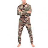Pajama Sets Men Camouflage Print Long Sleeve Top