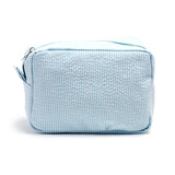 Personalized Large Capacity Striped Cosmetic Bag Custom Embroidered