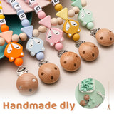Personalized Name Handmade Silicone Pacifier Clips Holder Chain