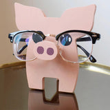 Handmade Glasses Stand Piggy