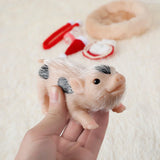 Pig Dolls Toy Set Mini Silicone Piglet Accessory