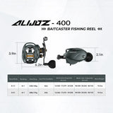 Piscifun Alijoz 400 Baitcaster Fishing Reels 38lbs Max