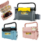 Plastic Fishing Tackle Box Barrel Holder Portable Fishing