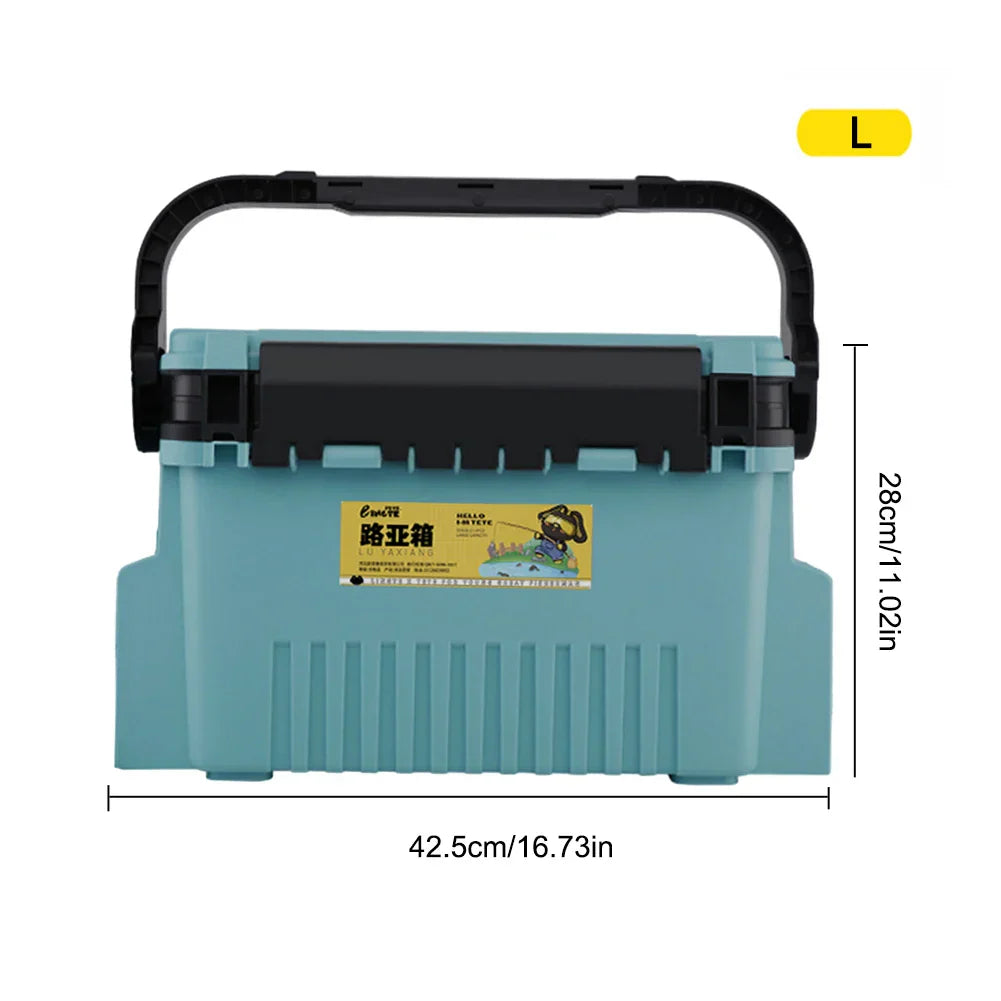 Plastic Fishing Tackle Box Barrel Holder Portable Fishing