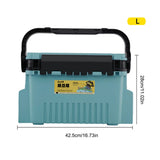 Plastic Fishing Tackle Box Barrel Holder Portable Fishing