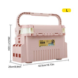 Plastic Fishing Tackle Box Barrel Holder Portable Fishing
