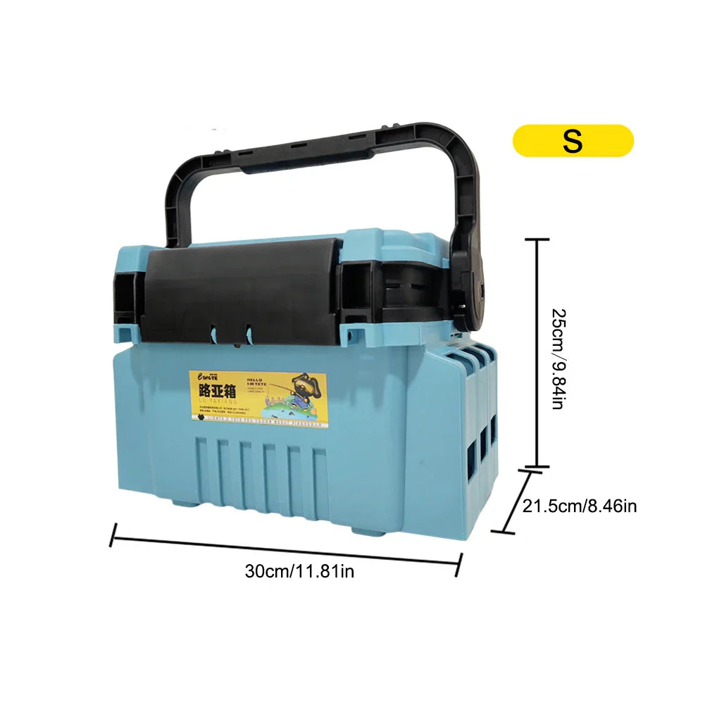 Plastic Fishing Tackle Box Barrel Holder Portable Fishing