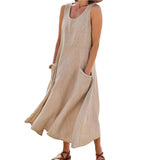 Plus Size Cotton Linen ress for Women 2023