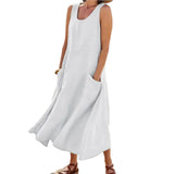 Plus Size Cotton Linen ress for Women 2023