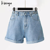 Plus Size Wide Leg Shorts Jeans Women 7xl