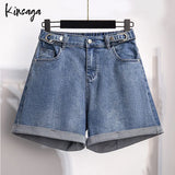 Plus Size Wide Leg Shorts Jeans Women 7xl