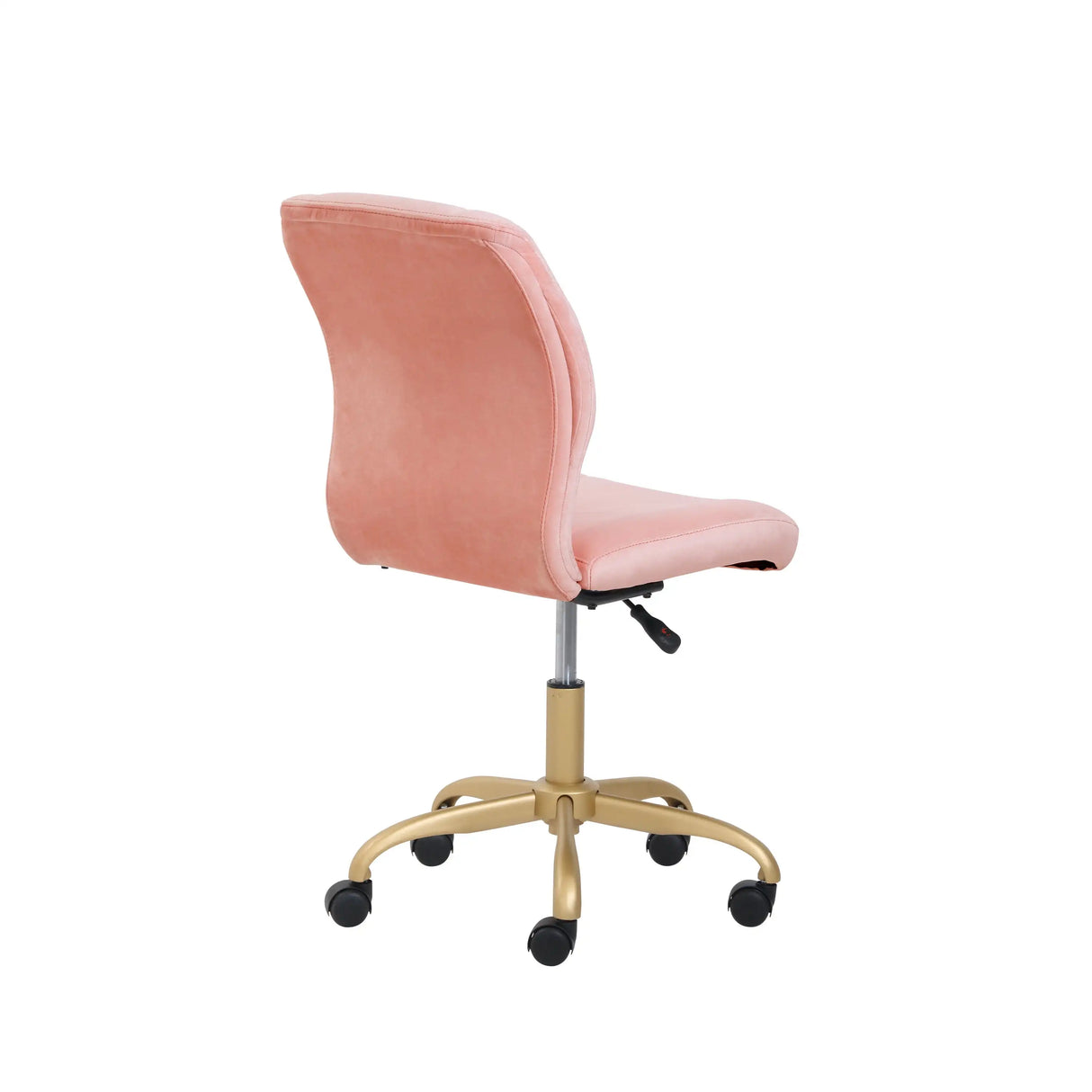 Plush Velvet Office Chair, Pearl Blush lounge chair