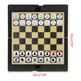 Pocket Chess Folding Board Interactive Travel Portable Entertainment