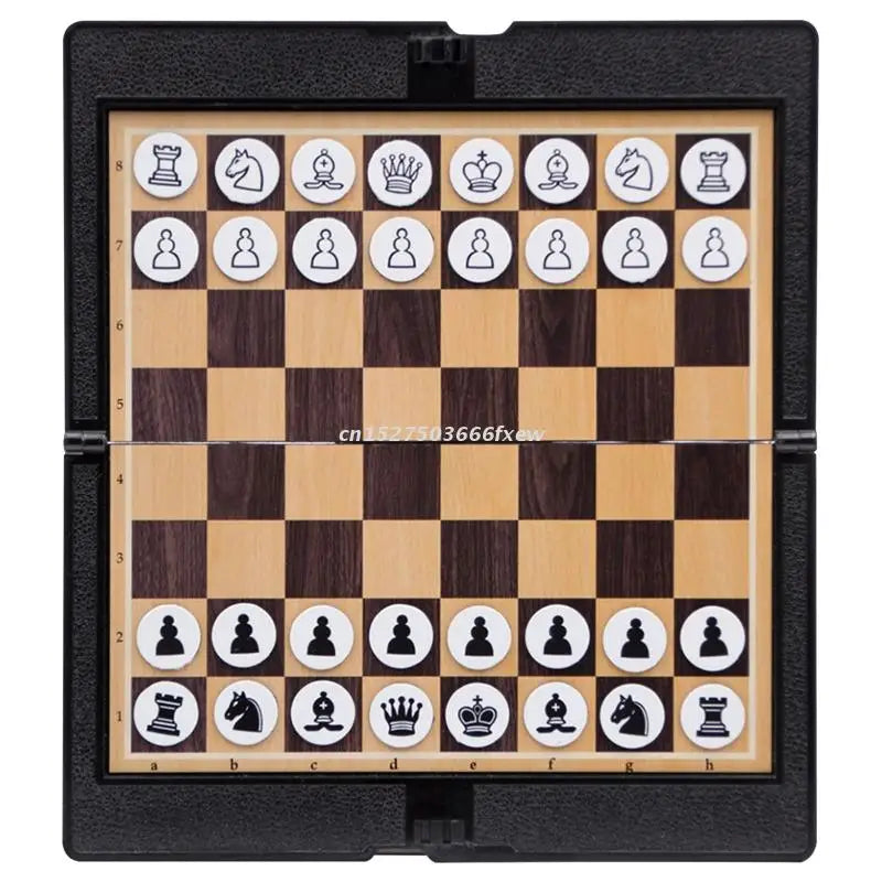 Pocket Chess Folding Board Interactive Travel Portable Entertainment