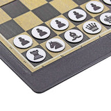 Pocket Chess Folding Board Interactive Travel Portable Entertainment