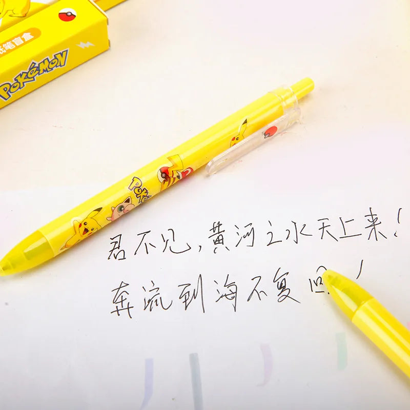 Pokemon Cartoon Kawaii Gel Pen 0.5mm Cute Stationary