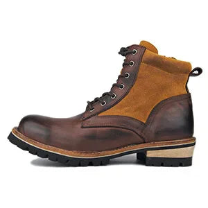 Polished Boots Genuine Cow Leather Low Heel Ankle