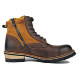Polished Boots Genuine Cow Leather Low Heel Ankle