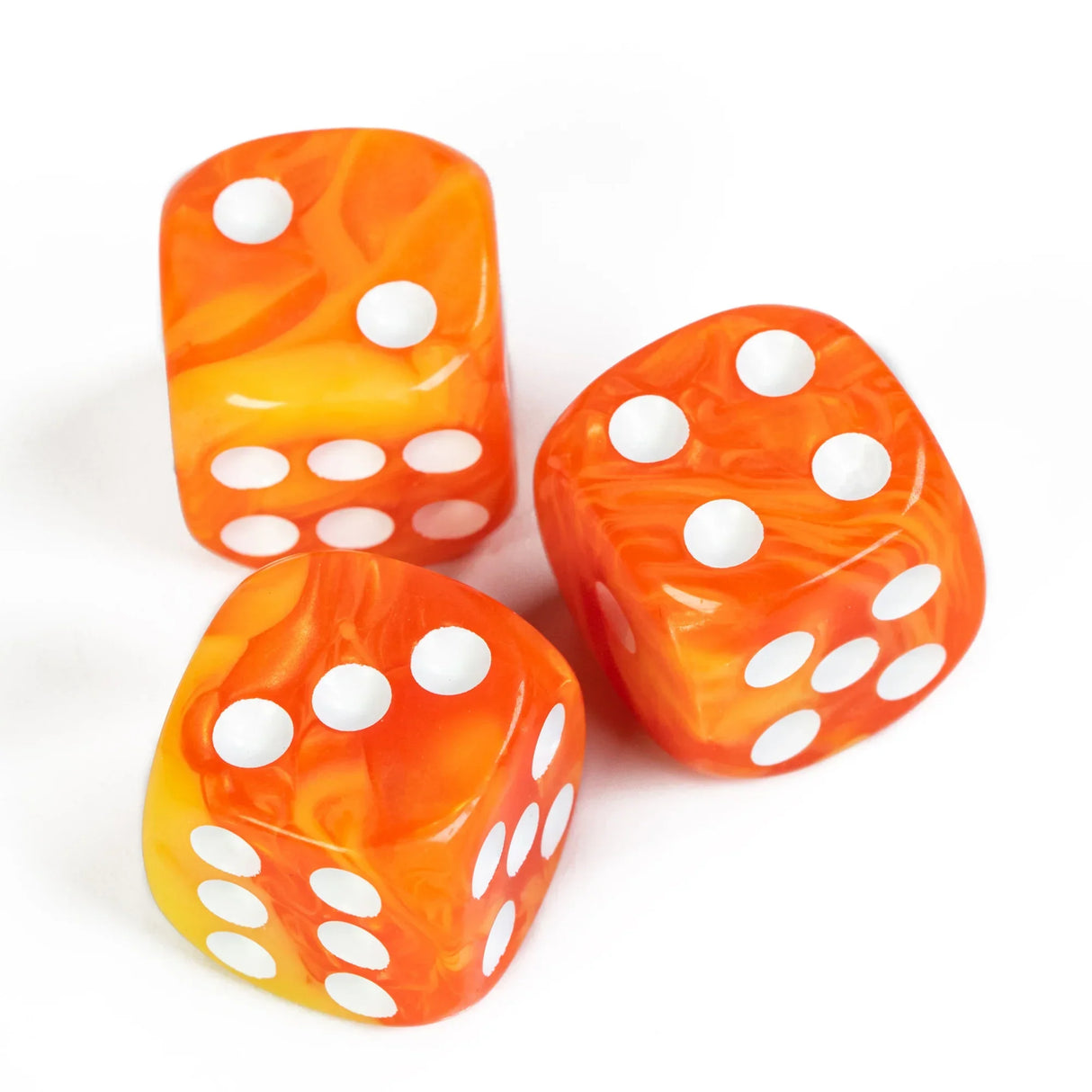 Poludie 10Pcs D6 Six Sides Dice 16mm Funny