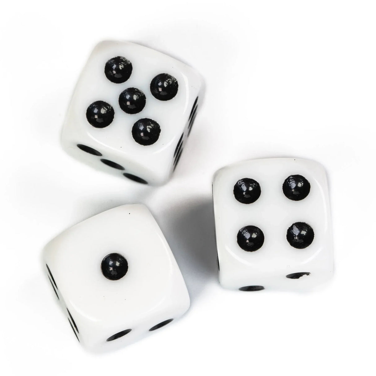 Poludie 10Pcs D6 Six Sides Dice 16mm Funny