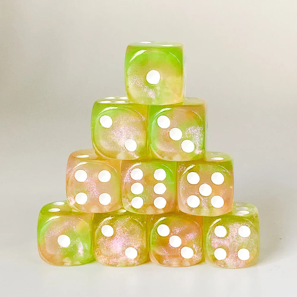 Poludie 10Pcs D6 Six Sides Dice 16mm Funny