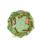 Poludie 1pc Crystal 55mm D20 Dice 20 Sides