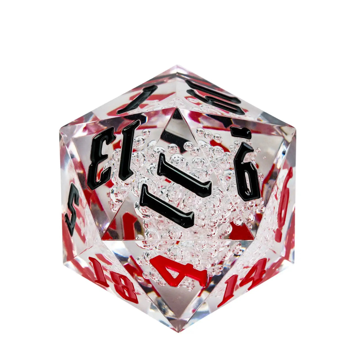 Poludie 1pc Crystal 55mm D20 Dice 20 Sides