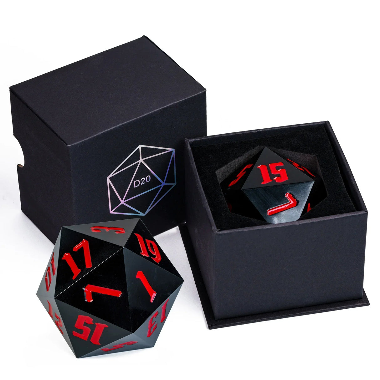 Poludie 1pc Crystal 55mm D20 Dice 20 Sides