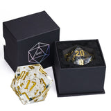 Poludie 1pc Crystal 55mm D20 Dice 20 Sides