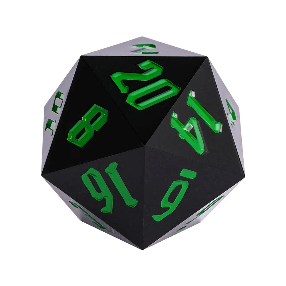 Poludie 1pc Crystal 55mm D20 Dice 20 Sides