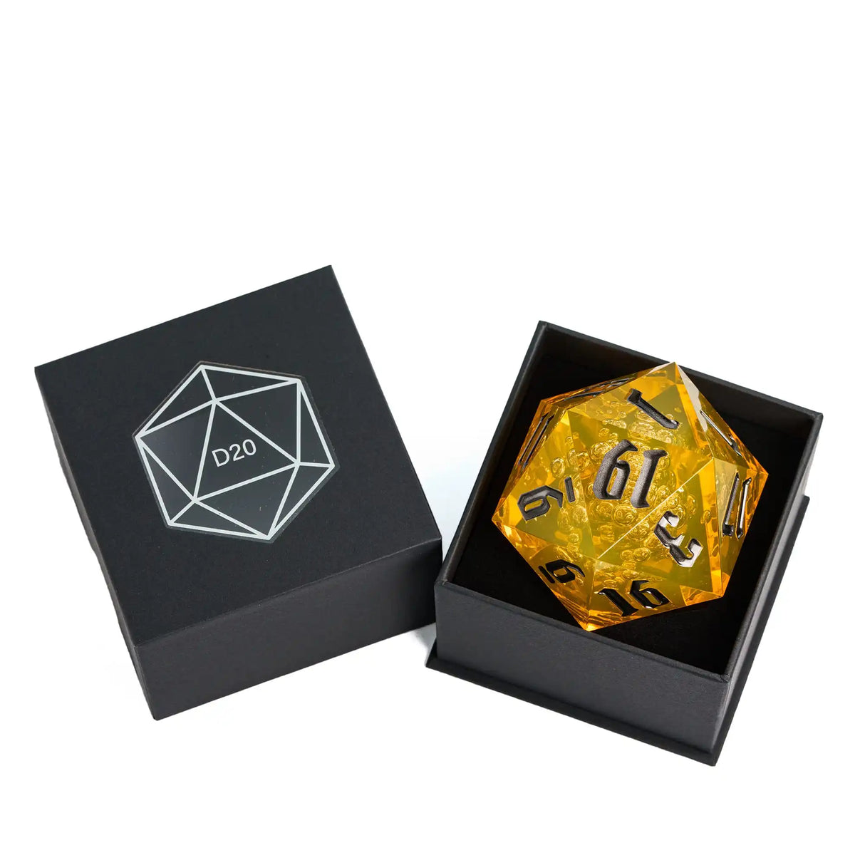 Poludie 1pc Crystal 55mm D20 Dice 20 Sides