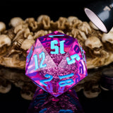 Poludie 1pc Crystal 55mm D20 Dice 20 Sides