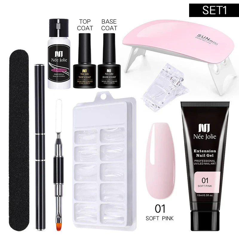 Poly UV Gel Kit All for Manicure Gel