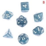 Polyhedral 7-Dice Two-Tone Swirl-DND Dice Set for RPG/MTG