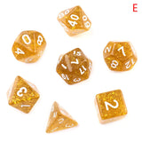 Polyhedral 7-Dice Two-Tone Swirl-DND Dice Set for RPG/MTG