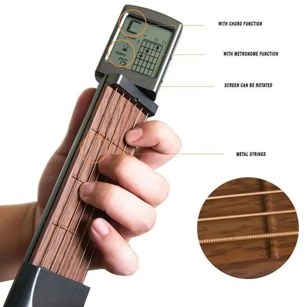 Portable 6-Tone Pocket Guitar Chord Trainer Practice Tool