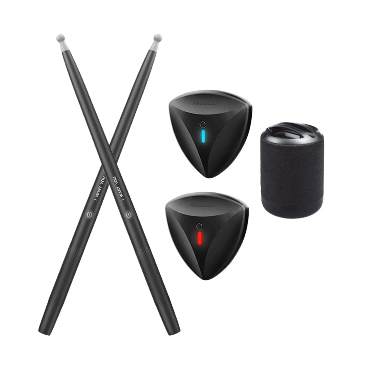Portable Air Electronic Drum with Drumsticks and Foot