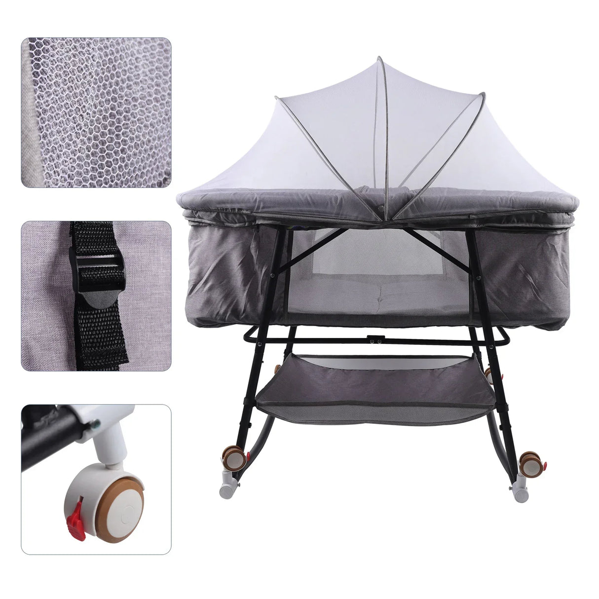 Portable Baby Bassinet Sleep Cradle Baby Nursery Infant