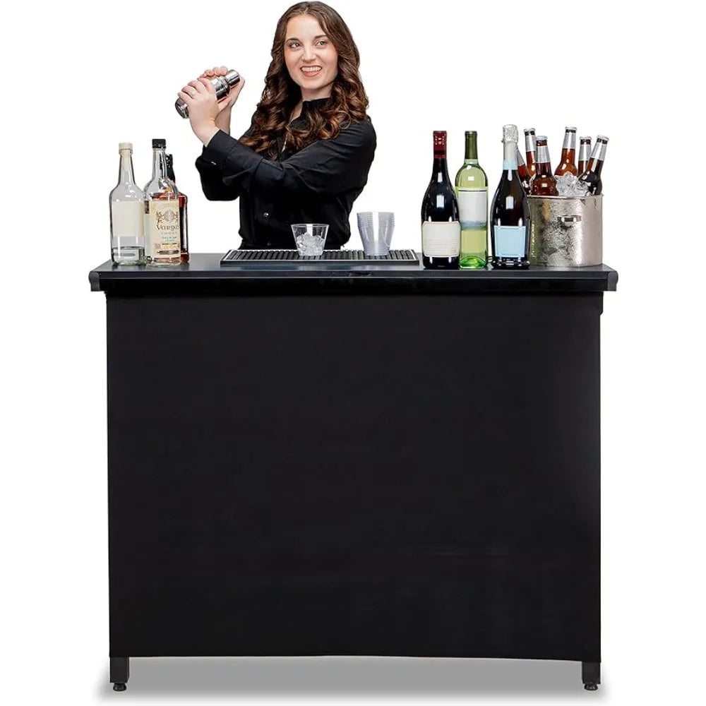 Portable Bar Table - Mobile Bartender Station
